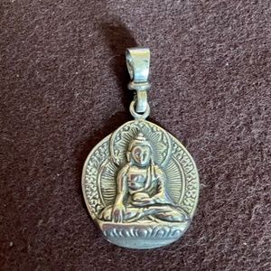 Buddha Yoga Pendant 925 Sterling Silver